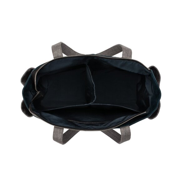 mBretts - Small Tote , Brown with tan trim - Picture 2 of 5